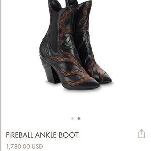 Louis Vuitton Fireball Ankle Boots Size 7.5